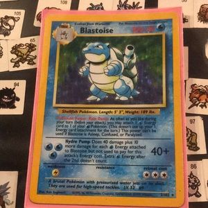 Blastoise Holo Pokemon Card